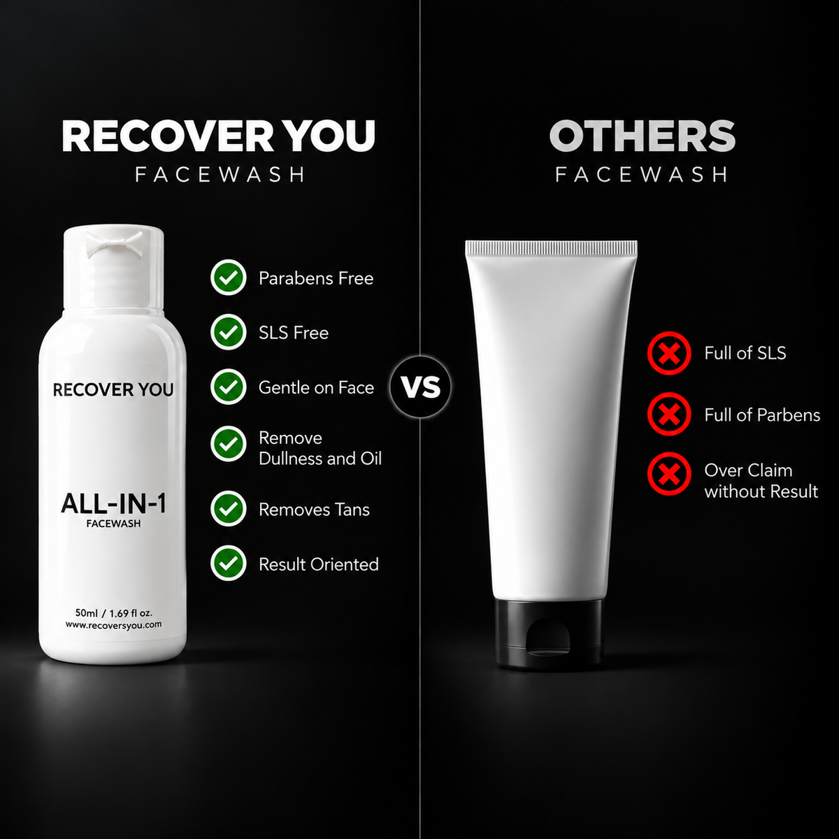 All-IN-1 Facewash Pack of 3